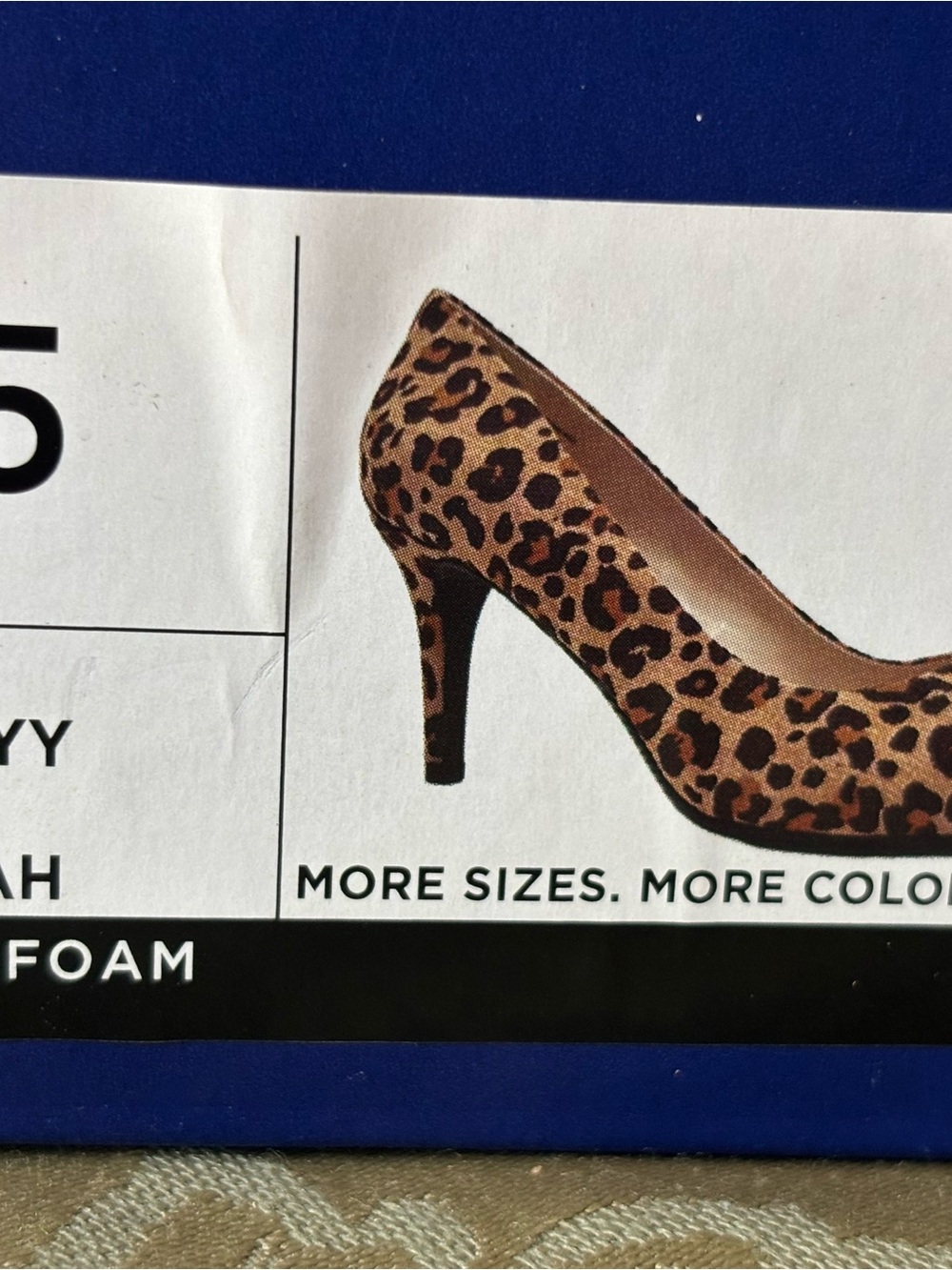 Apt. 9 Leopard Print Pointed Toe Heels in Tan and Black - Picture 3 of 3
